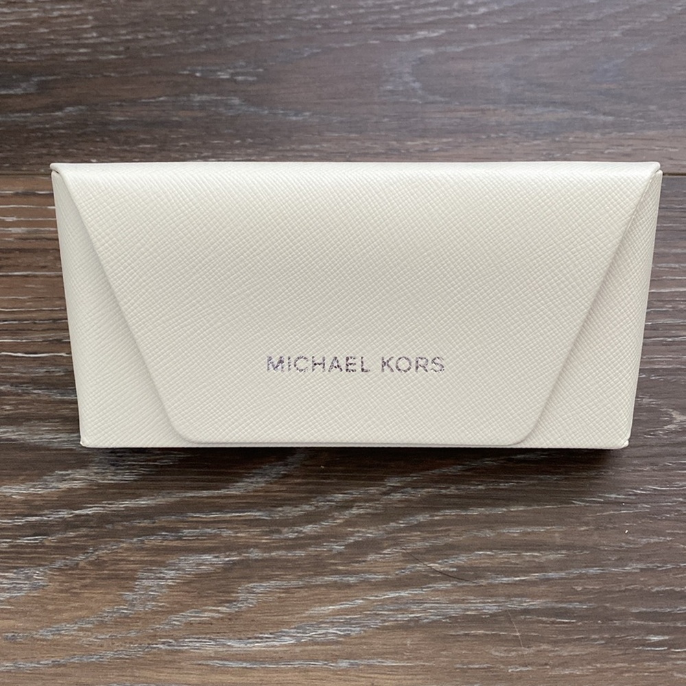 NWOT Michael Kors Soft Hard Sunglasses/Eyeglasses Leather Case - NEW